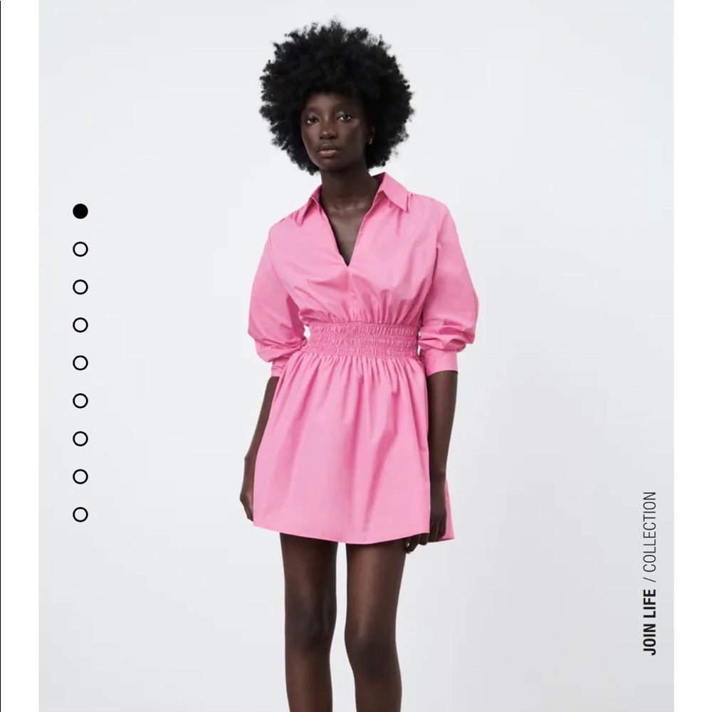ZARA Short Poplin Dress